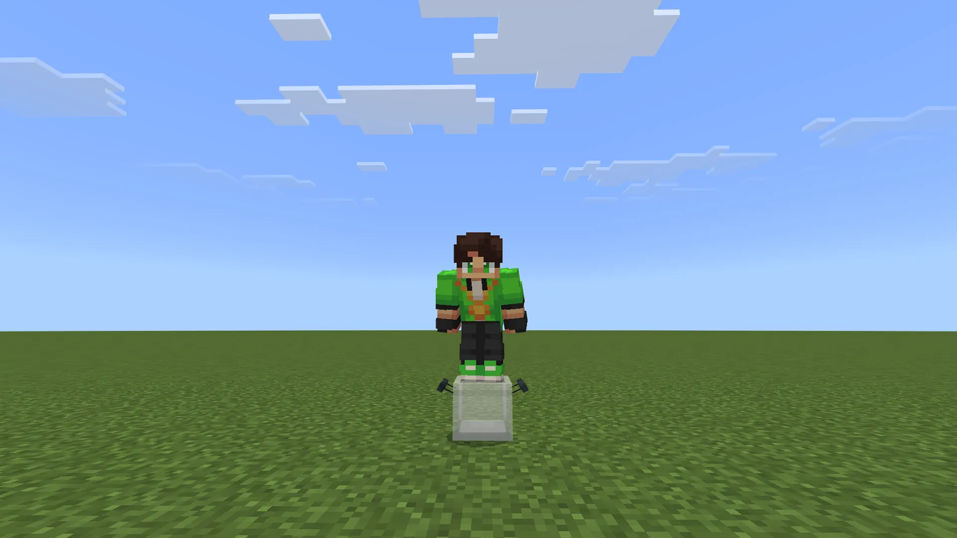 Players standing on top of a pot